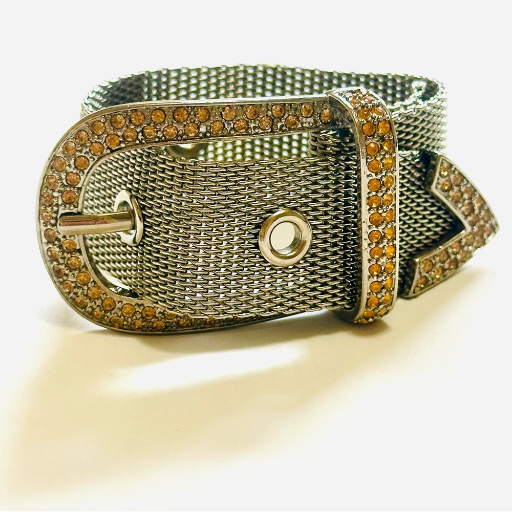 Free With Any Purchase!! Elegant Silver and Gold Mesh Belt Bracelet